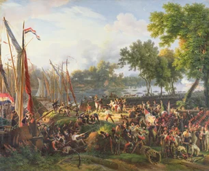 Die französische Armee überquert den Rhein bei Düsseldorf, 6. September 1795
